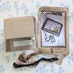 Chessie and Me 1801 House Cross Stitch Kit NEW Farmhouse DIY Needlepoint Craft